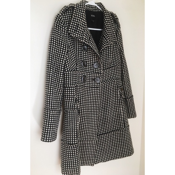 Polka-Dot Double Breasted Trench Coat - Picture 3 of 5